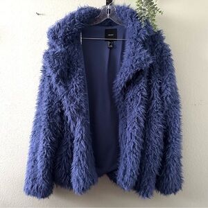 ✨Forever 21 | Faux Fur Notched Open-Front Coat | NYE | Birthday | Fuzzy, Yeti